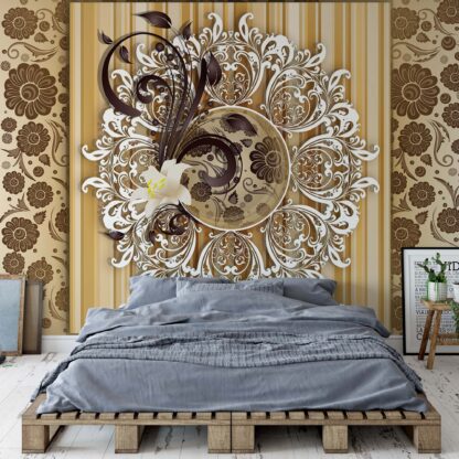 Vintage Floral Pattern Yellow(2527WM)
