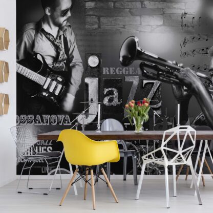 Music Jazz Black And White(253WM)