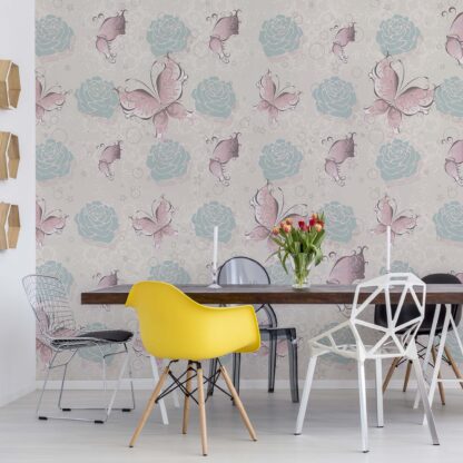Butterflies And Roses Pattern(2549WM)
