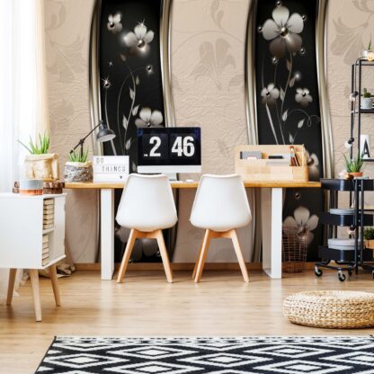 Ornamental Floral Design Beige(2614WM)