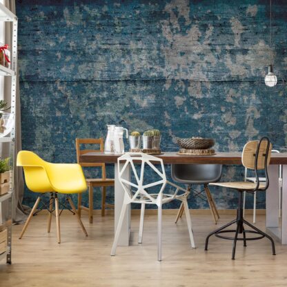 Painted Wood Texture Blue(2628WM)