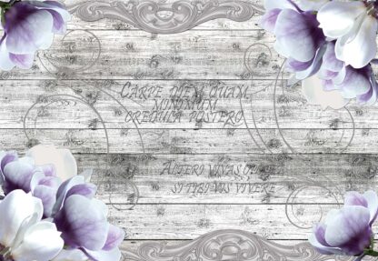 Vintage Design Flowers Wood Planks(2662WM) - Image 2
