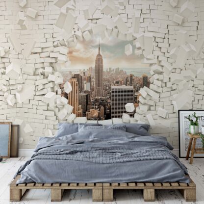 New York Bursting Through Brick Wall(2720WM)