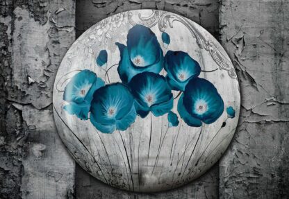 Vintage Flowers Blue Grey(2816WM) - Image 2