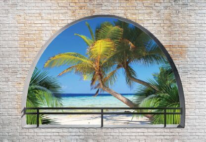 Tropical Beach Window View(2834WM) - Image 2