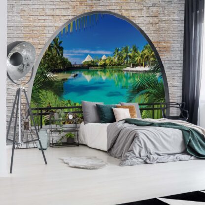 Tropical Lagoon Window View(2841WM)