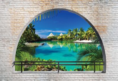 Tropical Lagoon Window View(2841WM) - Image 2