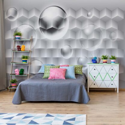 3D Grey And White Design(2849WM)