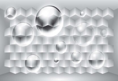 3D Grey And White Design(2849WM) - Image 2