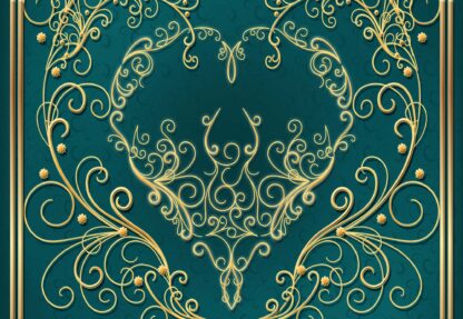 Ornamental Swirl Design Gold Green(2855WM) - Image 2