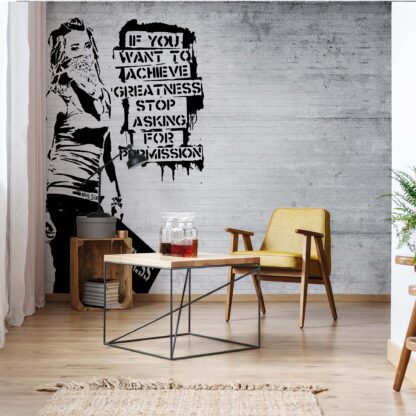 Banksy Graffiti Concrete Texture(2899WM)