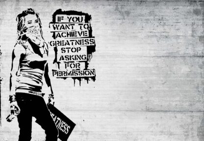Banksy Graffiti Concrete Texture(2899WM) - Image 2