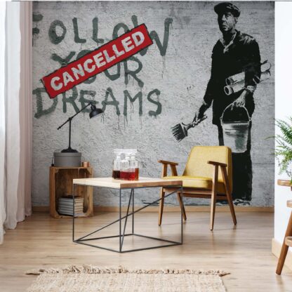 Banksy Graffiti Concrete Texture(2901WM)