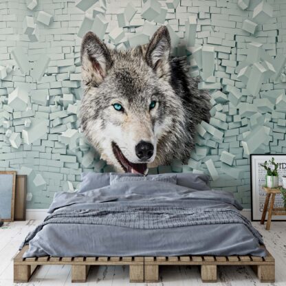 Wolf 3D Bursting Through Brick Wall(2941WM)