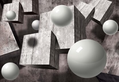3D Design Balls Concrete Cubes(2943WM) - Image 2