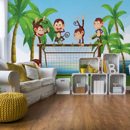 Football Monkeys Cartoon(2961WM)