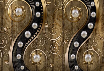 Luxury Ornamental Design Pearls Gold(2972WM) - Image 2