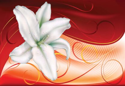 Lily Flowers Modern Swirls(301WM) - Image 2