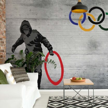 Banksy Graffiti Concrete(3024WM)
