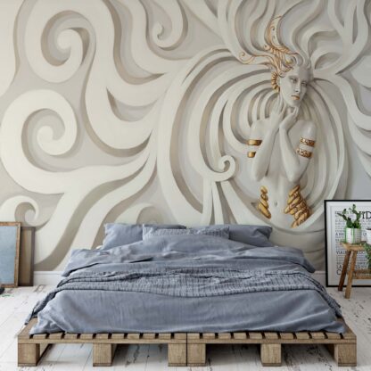 3D Greek Classical Woman Swirls(3046WM)