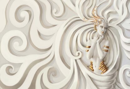 3D Greek Classical Woman Swirls(3046WM) - Image 2