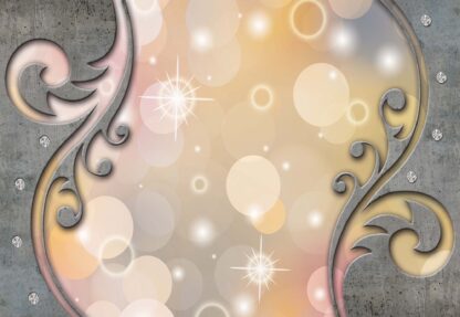 3D Ornamental Swirl Design Bokeh(3057WM) - Image 2