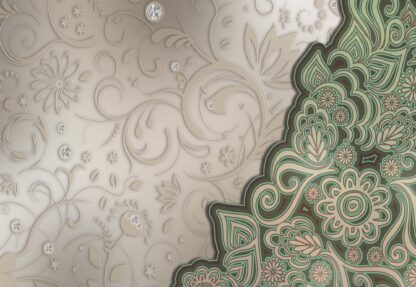 Floral Pattern Green(3063WM) - Image 2