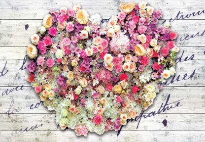 Flowers Heart Wood Planks Vintage Script(3129WM) - Image 2