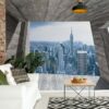 New York City Skyline 3D Concrete Modern Architecture View(3142WM)