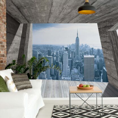New York City Skyline 3D Concrete Modern Architecture View(3142WM)