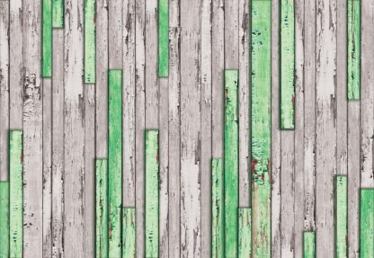 Wood Planks Texture Green And Grey(3146WM) - Image 2