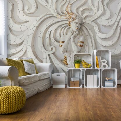 3D Classical Woman Swirls(3161WM)
