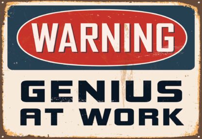 Retro Sign "Genius"(3184WM) - Image 2