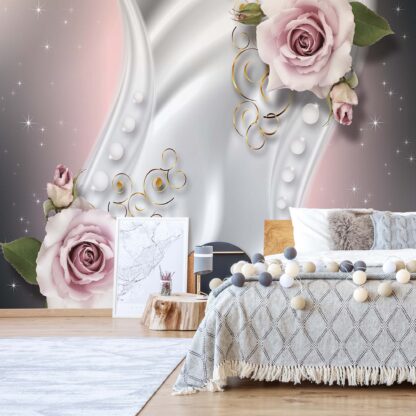Modern Luxury Floral Design Roses Pink(3282WM)