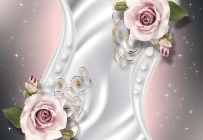 Modern Luxury Floral Design Roses Pink(3282WM) - Image 2