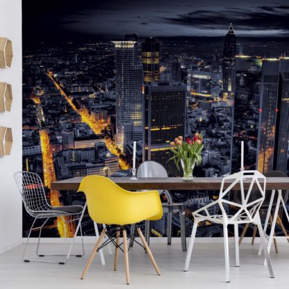 Frankfurt City Skyline At Night(329WM)