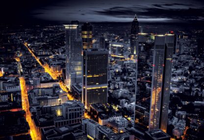 Frankfurt City Skyline At Night(329WM) - Image 2