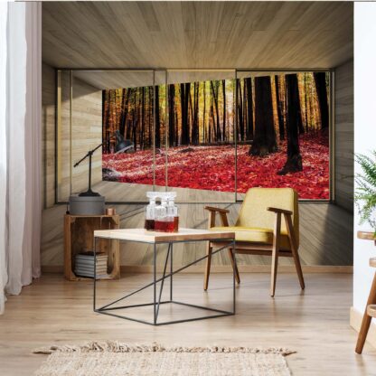 Autumn Forest 3D Modern Window View(3296WM)