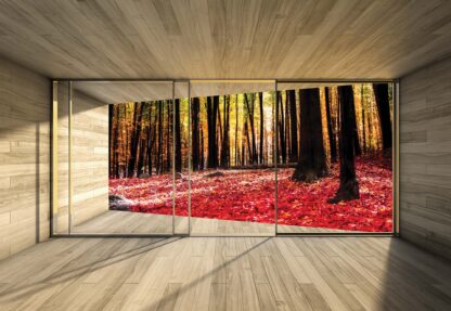 Autumn Forest 3D Modern Window View(3296WM) - Image 2