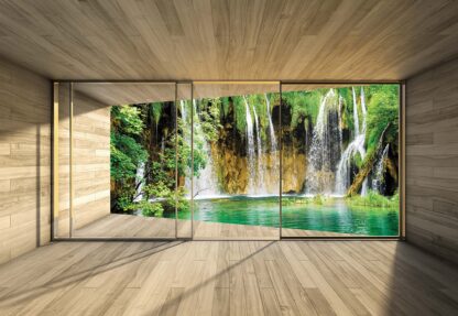 Waterfall Lake 3D Modern Window View(3316WM) - Image 2