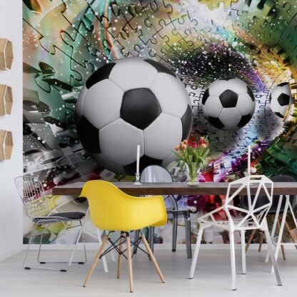 3D Footballs Puzzle Tunnel Multicoloured(3381WM)