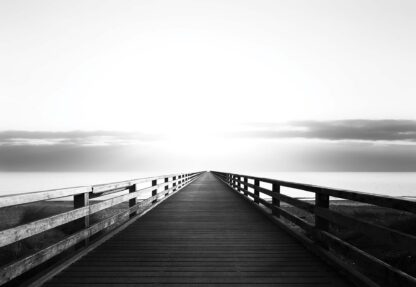 Ocean Pier Black And White(3465WM) - Image 2