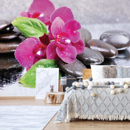 Pink Orchids Spa Pebbles(3473WM)