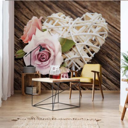 Pink Rose Heart Rustic(3510WM)