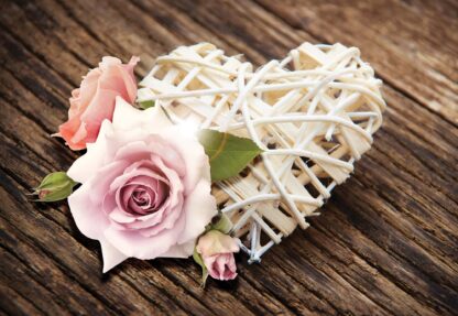 Pink Rose Heart Rustic(3510WM) - Image 2
