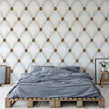 Luxury White Chesterfield Texture(3529WM)