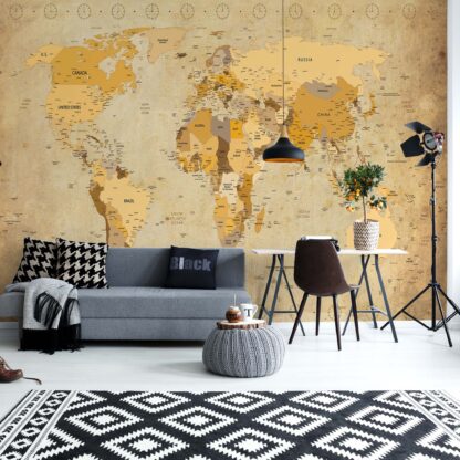 Vintage World Map Sepia(3543WM)