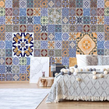 Pattern Vintage Tiles Blue(3551WM)