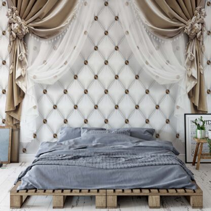 Brown Curtains Luxury Effect(3559WM)