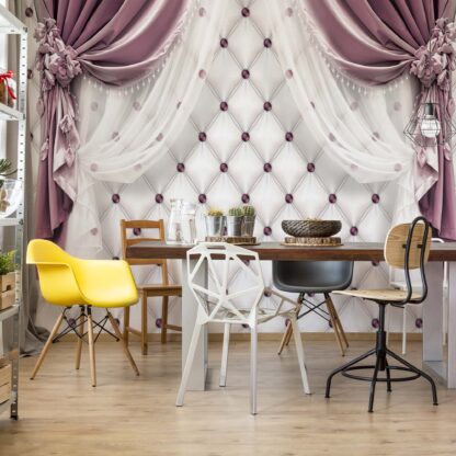 Purple Curtains Luxury Effect(3560WM)